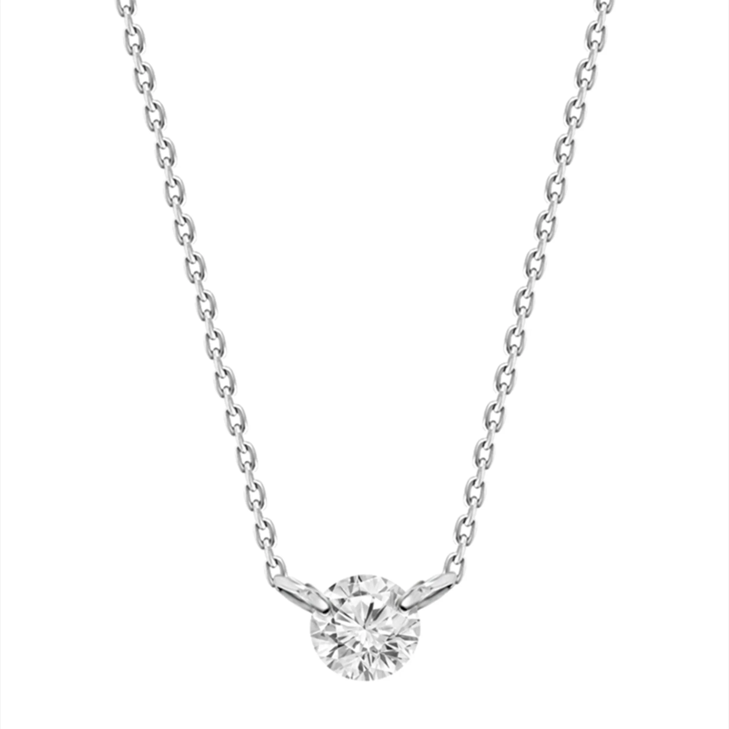 0.8ct Floating Diamond Solitaire Necklace