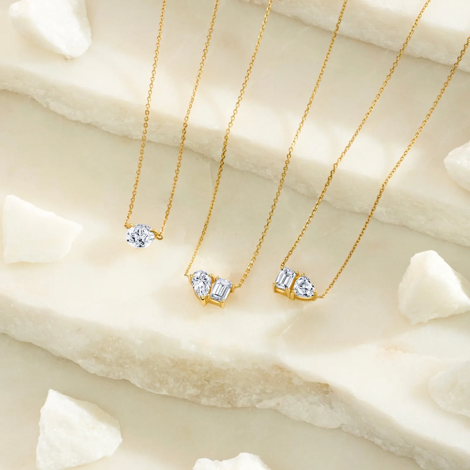 0.8ct Floating Diamond Solitaire Necklace