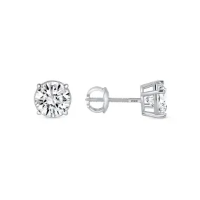 14k Gold 4.00 Carat Labgrown Diamond Studs