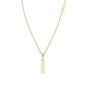 14k Itty Bitty FUCK Necklace with Itty Bitty OFF