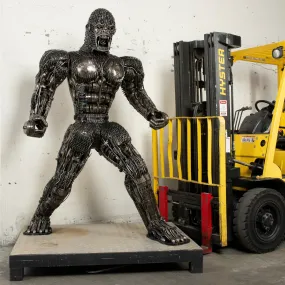 79 King Kong Inspired Recycled Metal Art Sculpture