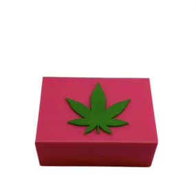 Acrylic Pink Pot Leaf Box