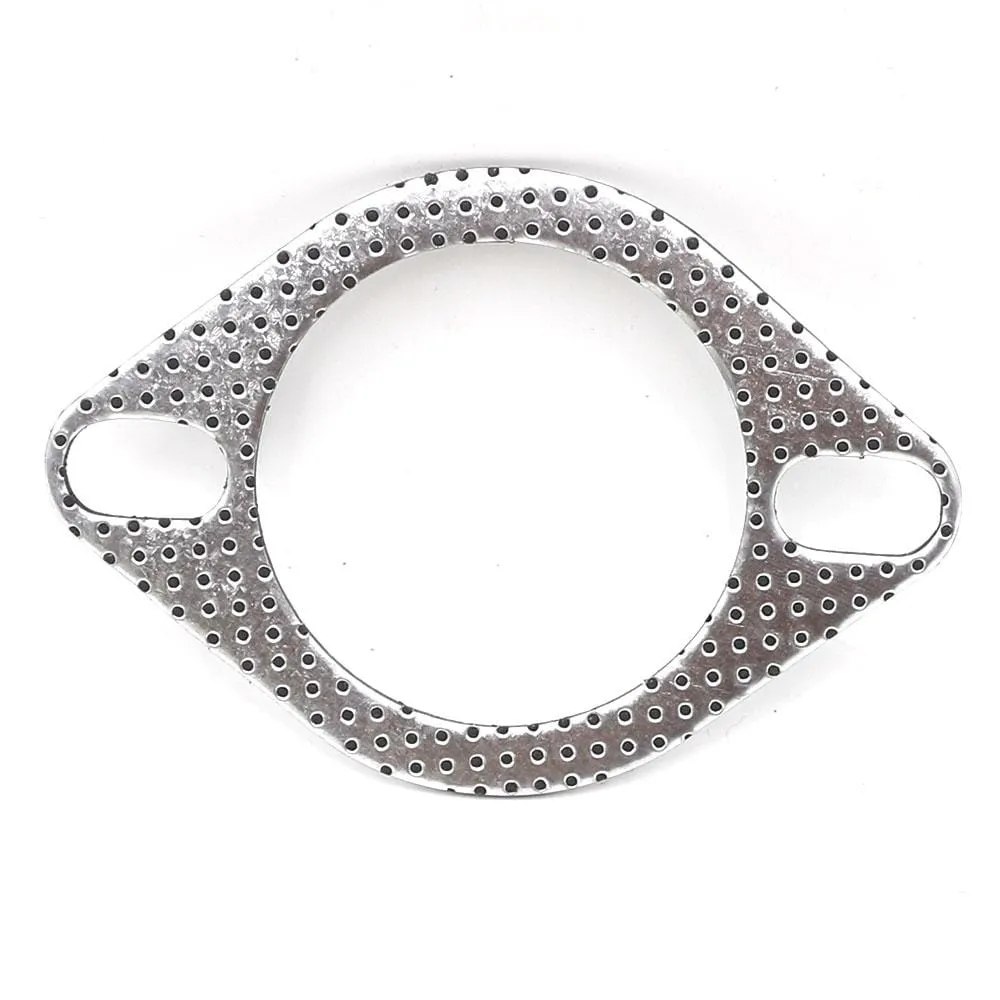 Aluminum 2.5 inch 63mm Car Engine Exhaust Gasket Downpipe Flange Universal Exhaust Pipe Gasket with two holes 5pcs/Lot