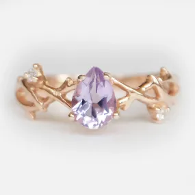 Amethyst Diamond Ring Lillia