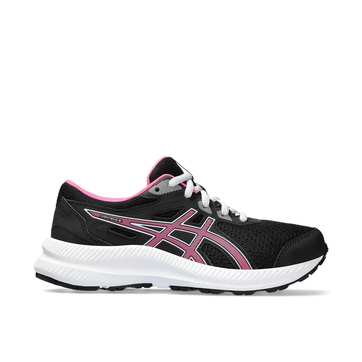 Asics Contend 8 GS Kids Black Hot Pink   