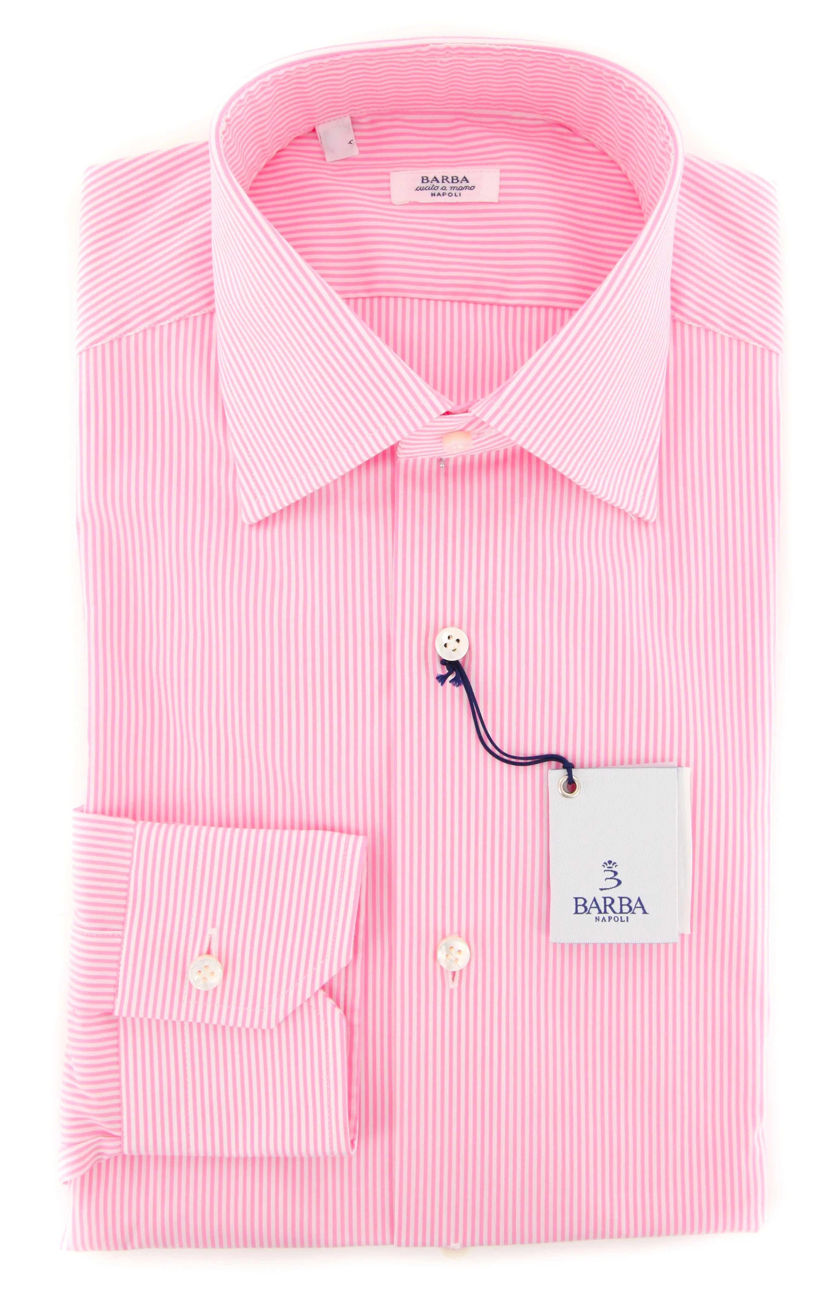 Barba Napoli Pink Shirt - Slim