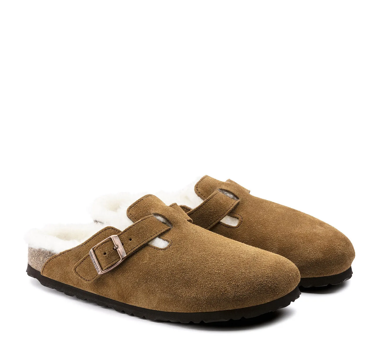 Birkenstock Boston Suede Shearling Clog