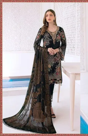 Black Party Wear Pakistani Style Suit