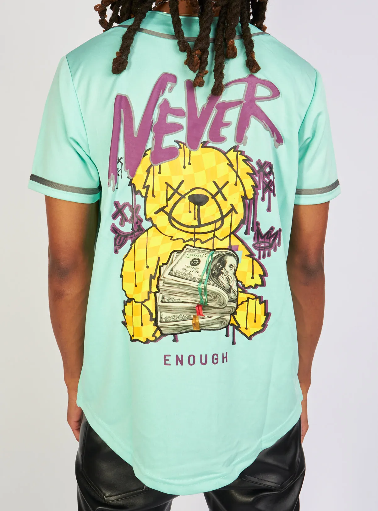 Black Pike T-Shirt - Never Enough - Mint - BS3096