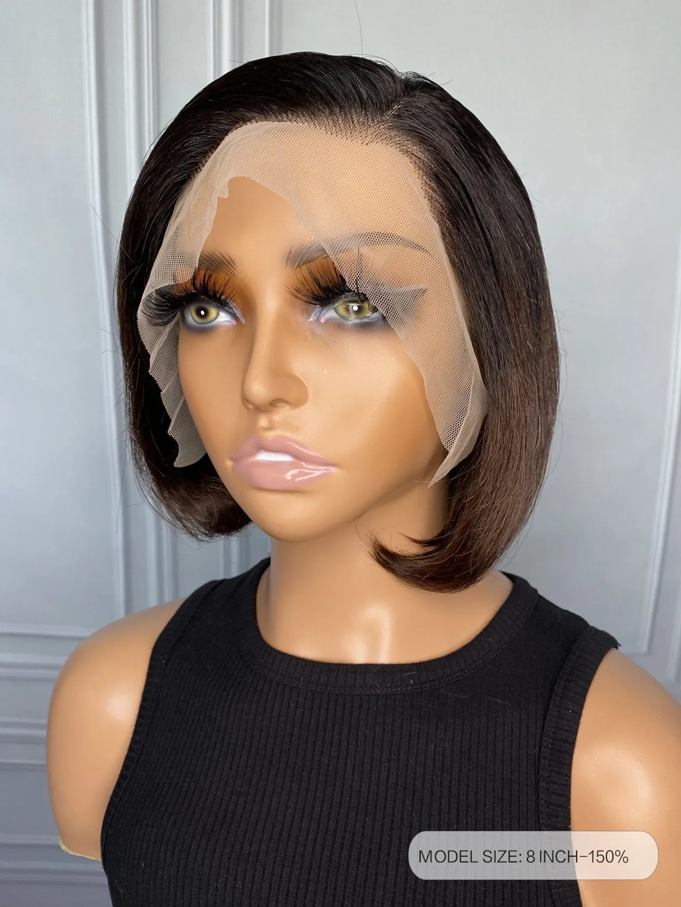 Bob 13 X 4 Lace Front 8 Inch Human Hair Wig