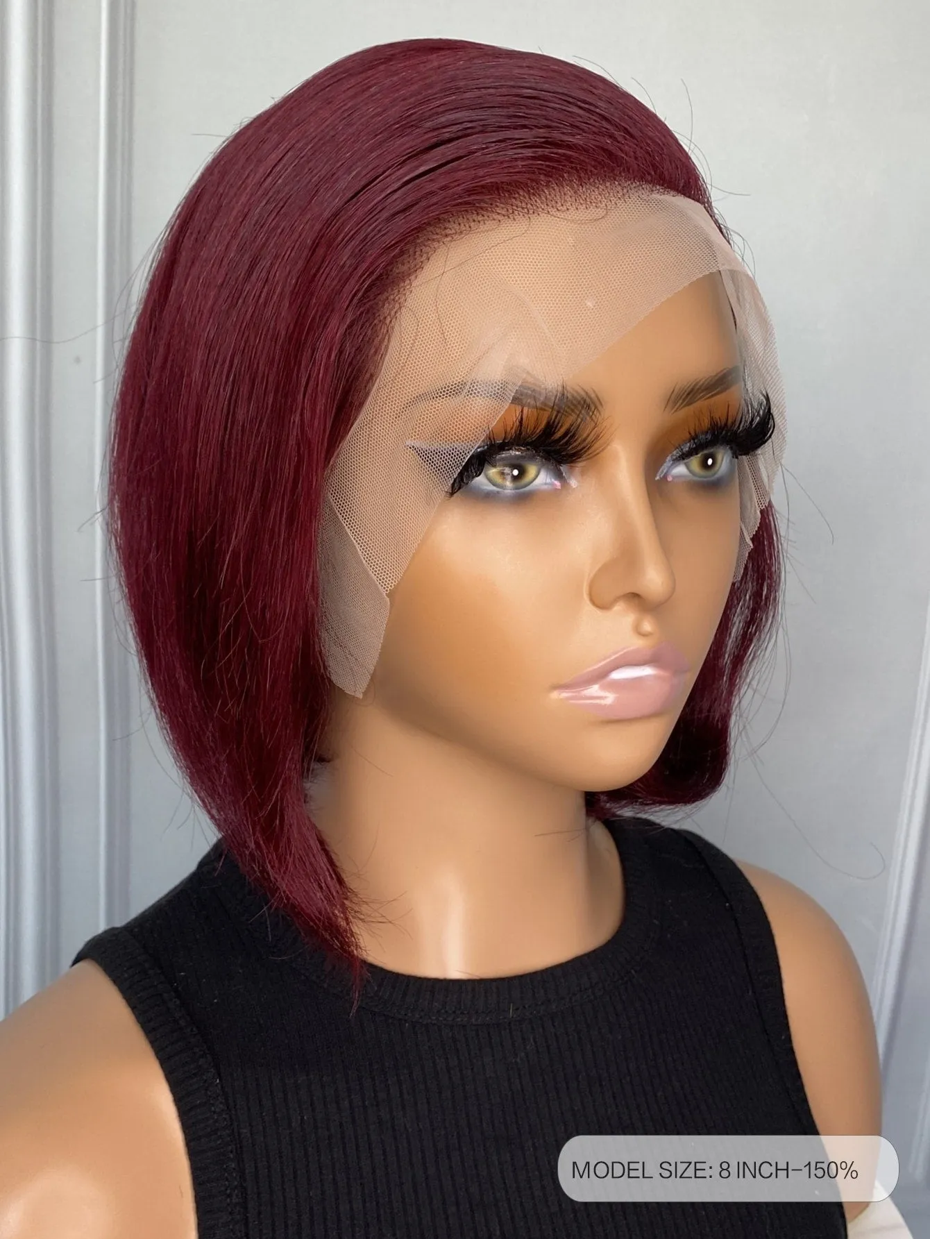 Bob 13 X 4 Lace Front 8 Inch Human Hair Wig