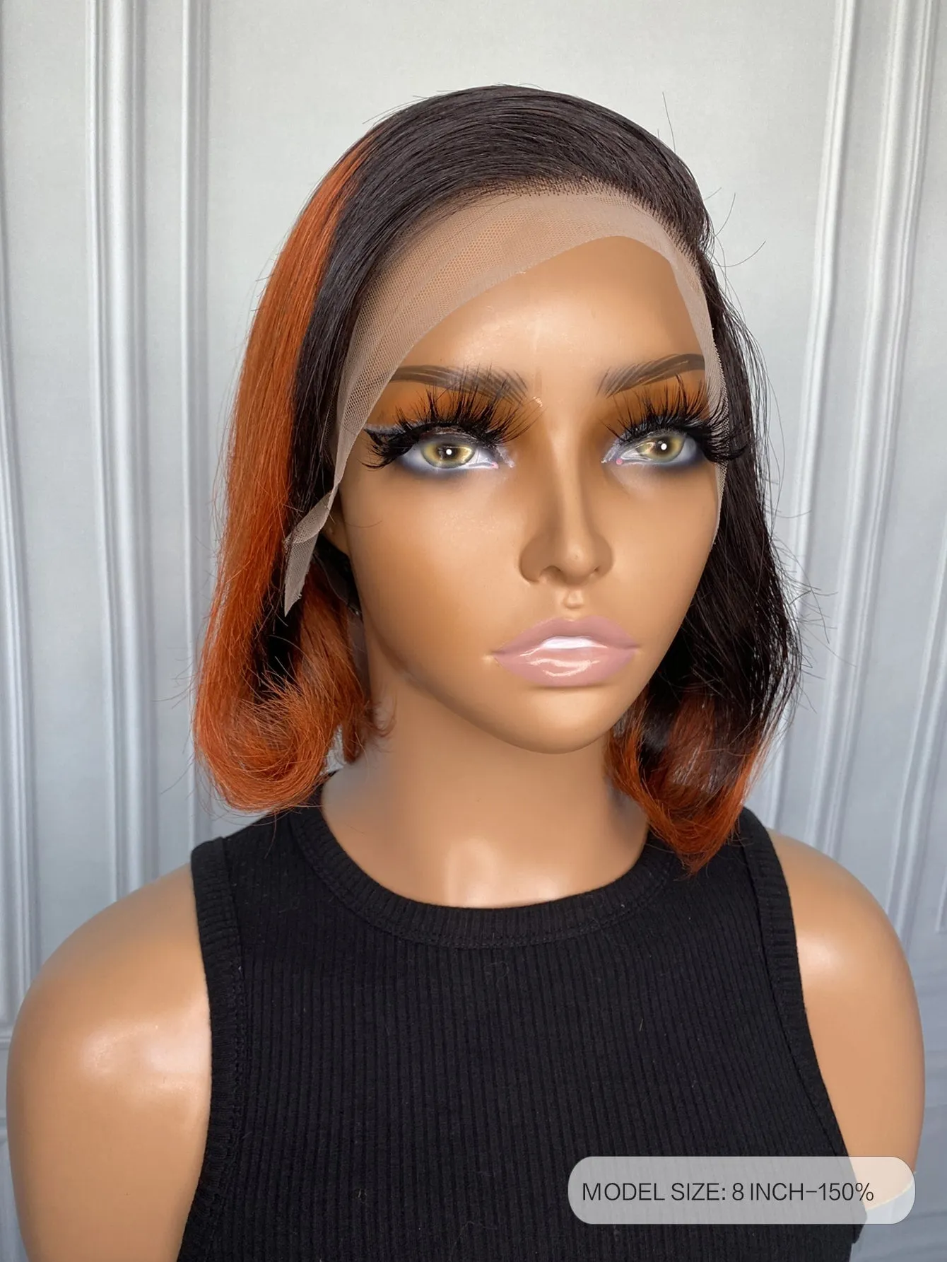 Bob 13 X 4 Lace Front 8 Inch Human Hair Wig