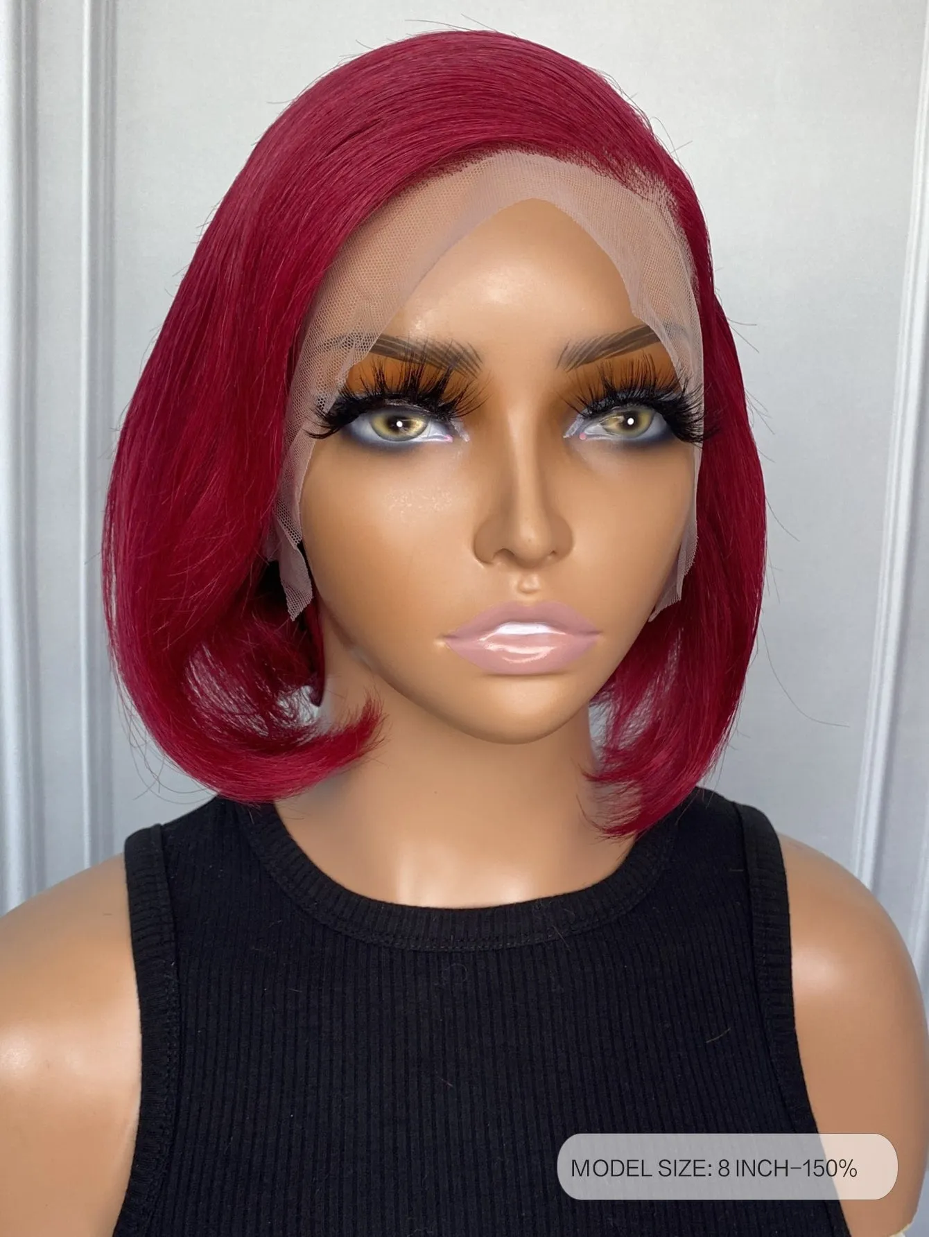 Bob 13 X 4 Lace Front 8 Inch Human Hair Wig