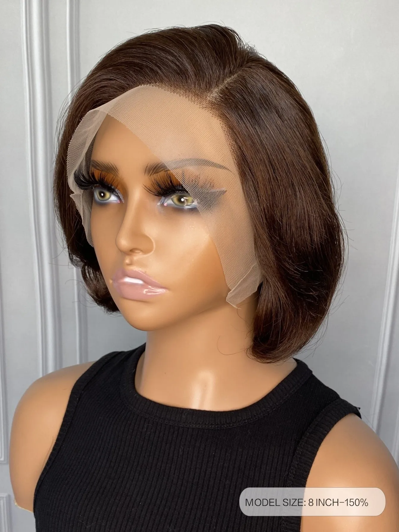 Bob 13 X 4 Lace Front 8 Inch Human Hair Wig