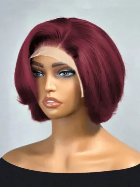 Bob 13 X 4 Lace Front 8 Inch Human Hair Wig