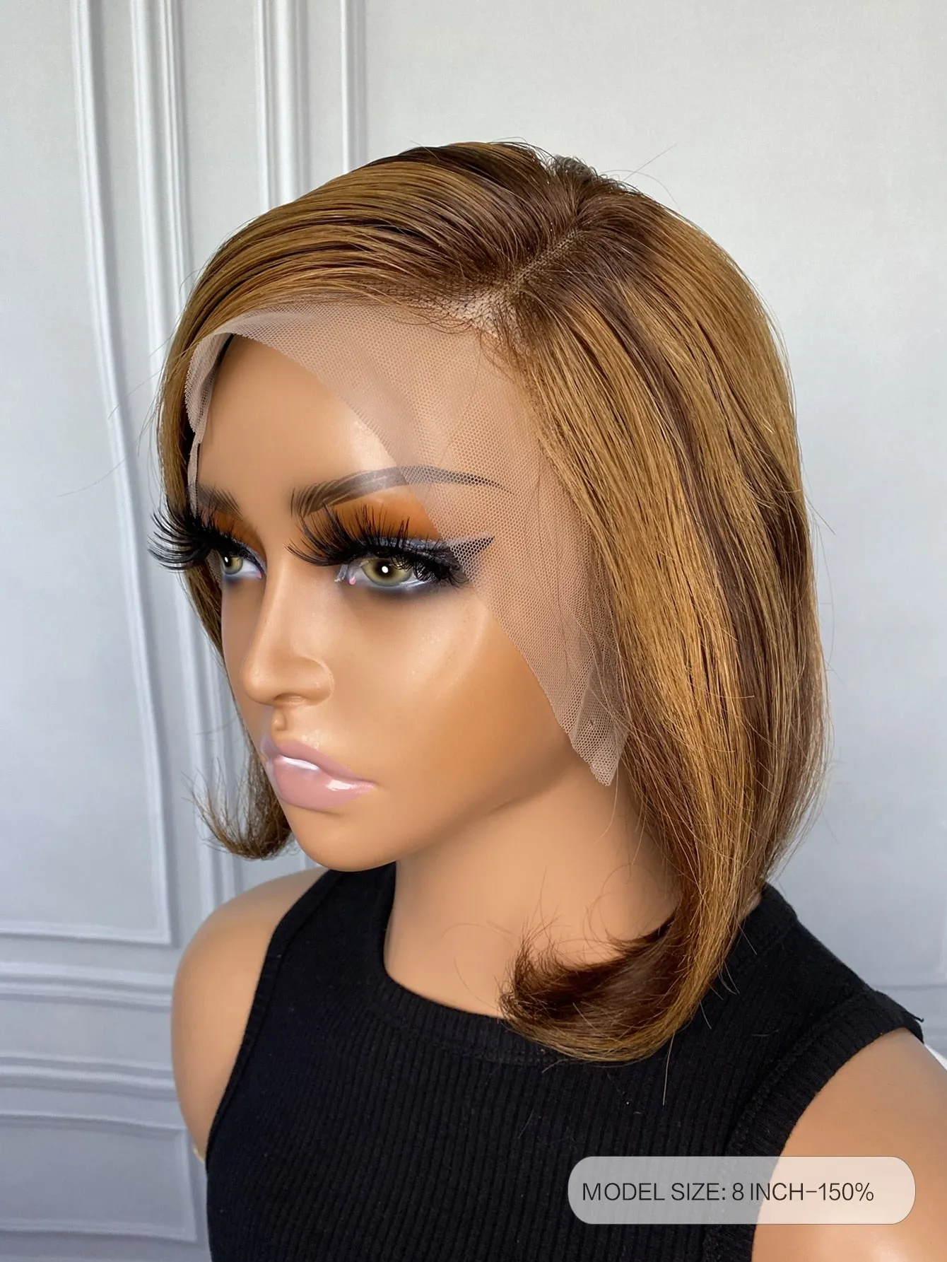 Bob 13 X 4 Lace Front 8 Inch Human Hair Wig