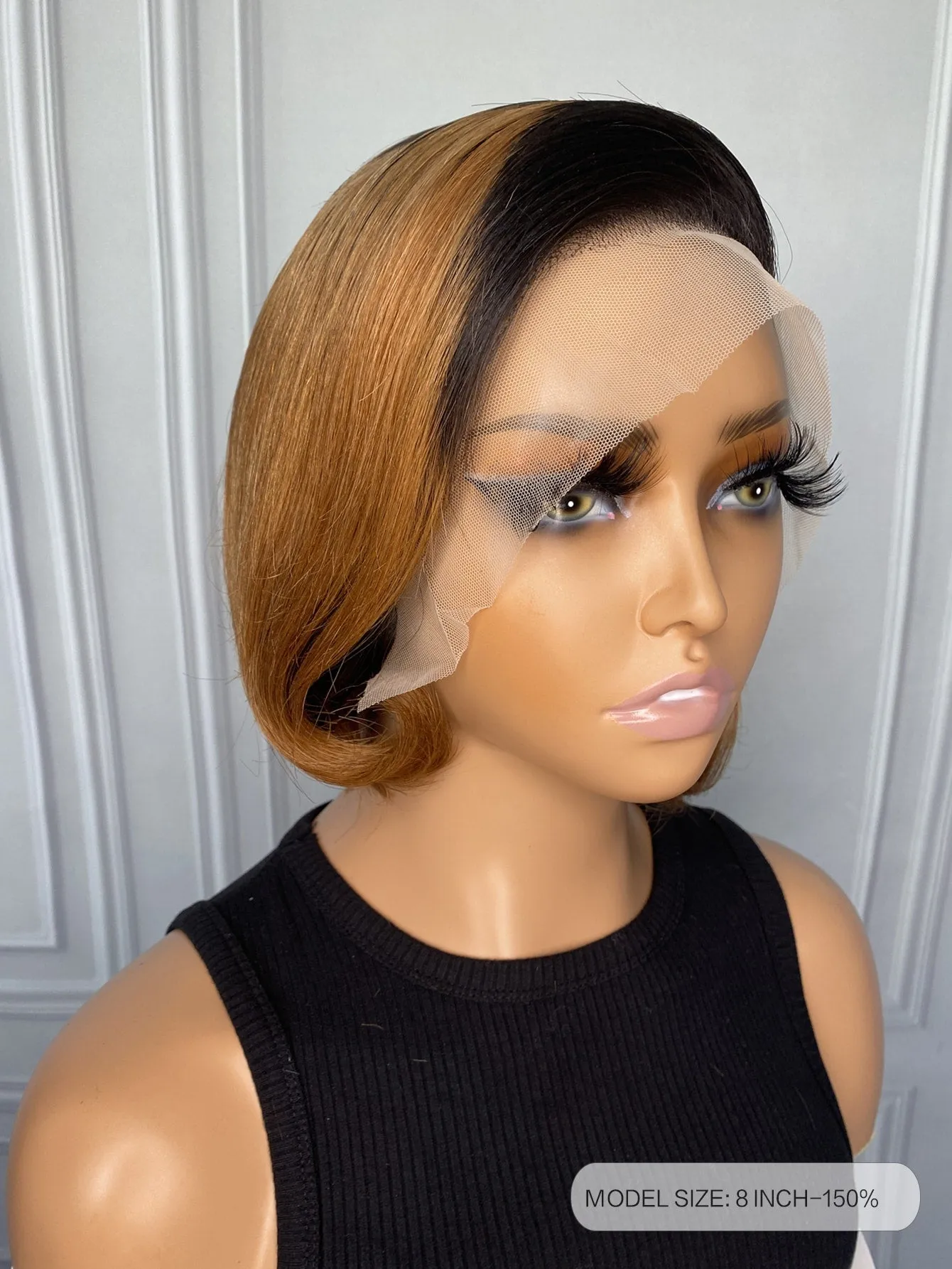 Bob 13 X 4 Lace Front 8 Inch Human Hair Wig