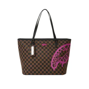 Borsa Donna Sprayground Pink Drip Brown Check