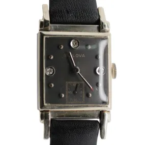 Bulova Black Dial Diamond Hour Markers