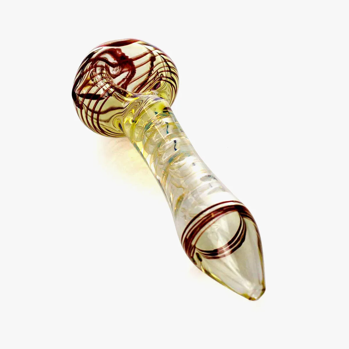 Changing Colors Spiral Glass Hand Pipe