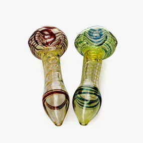 Changing Colors Spiral Glass Hand Pipe