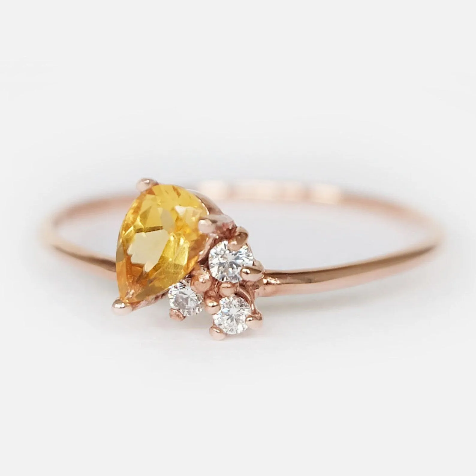 Citrine Diamond Ring Tess