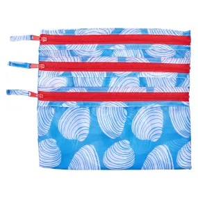 Clamshells 3-Zip Pouch