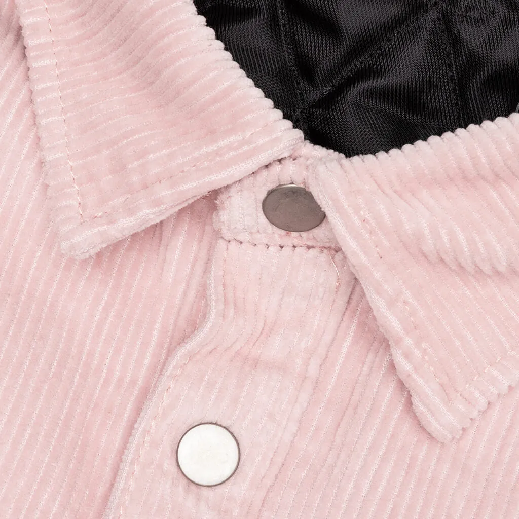 Cord Quilted Overshirt - Washed Pink