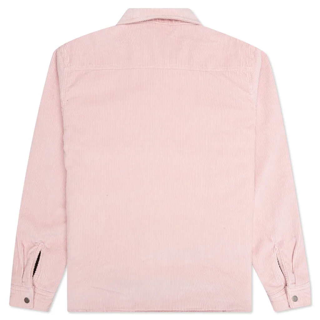 Cord Quilted Overshirt - Washed Pink