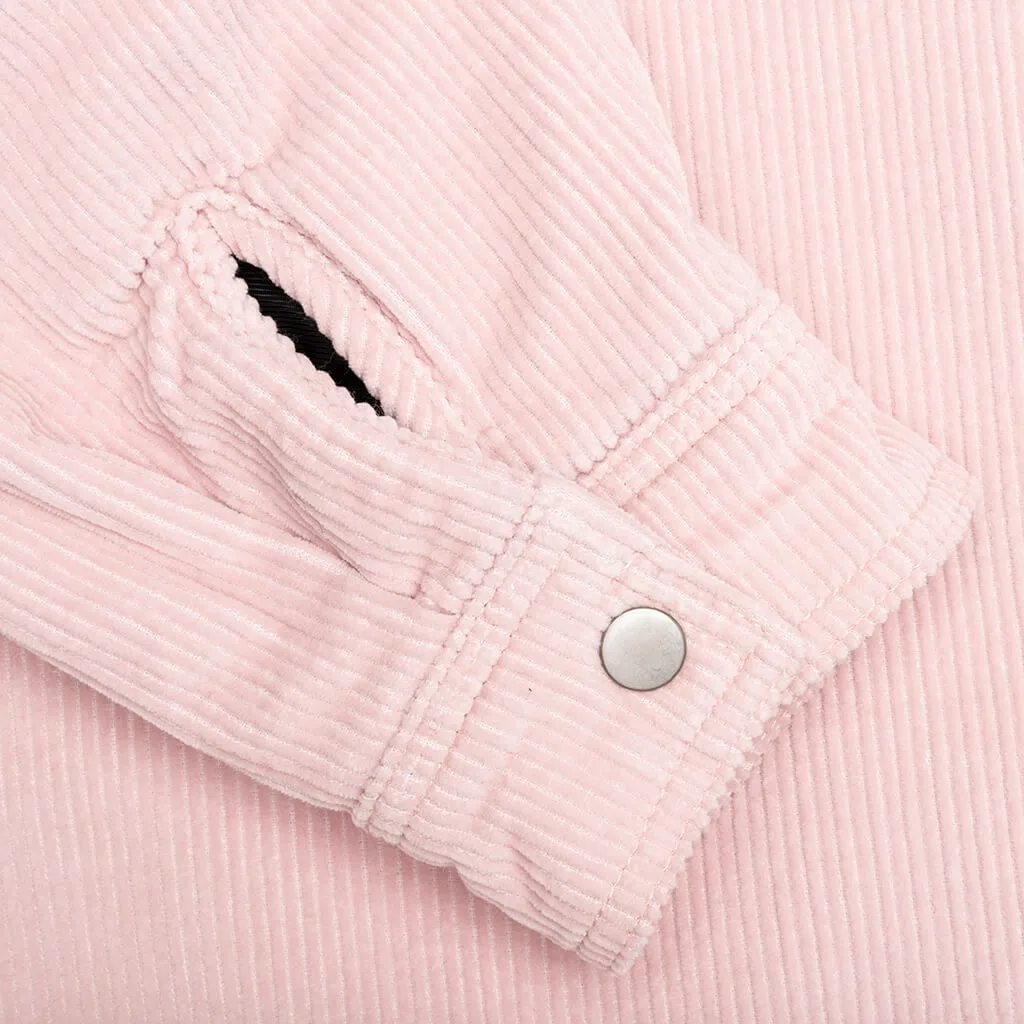 Cord Quilted Overshirt - Washed Pink