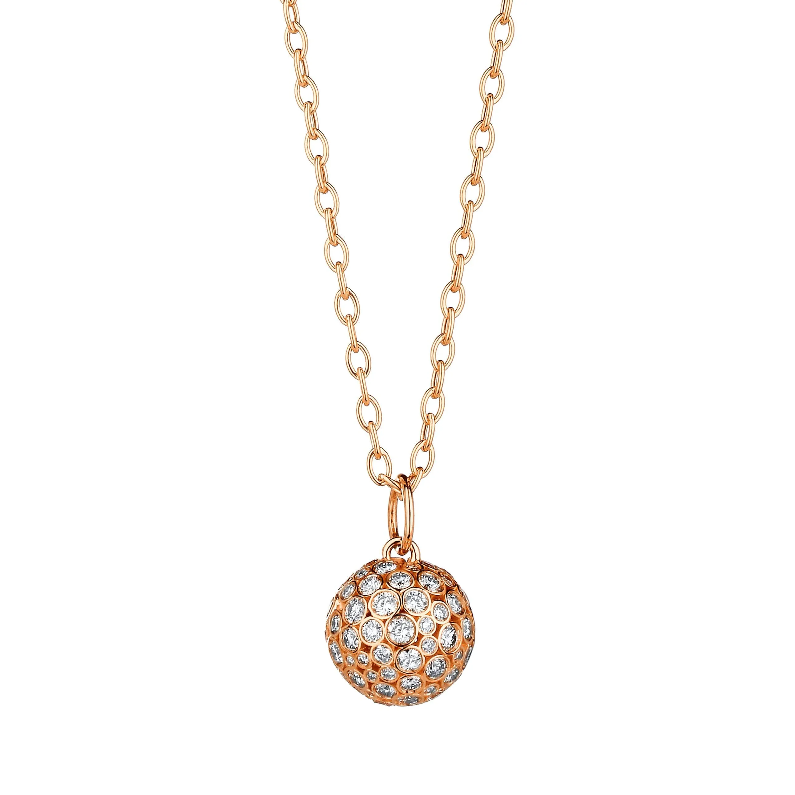 Cosmic Diamond Ball Pendant