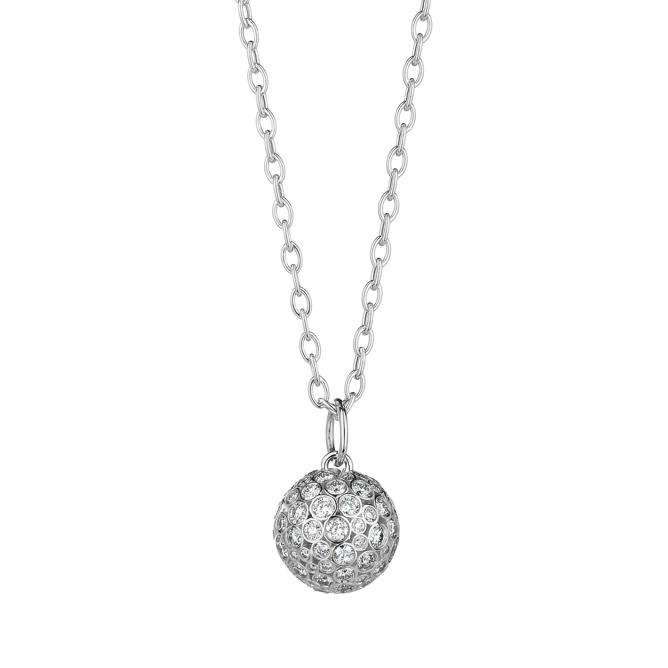 Cosmic Diamond Ball Pendant