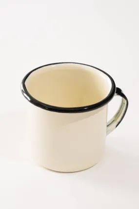 Cream Enamel Cup