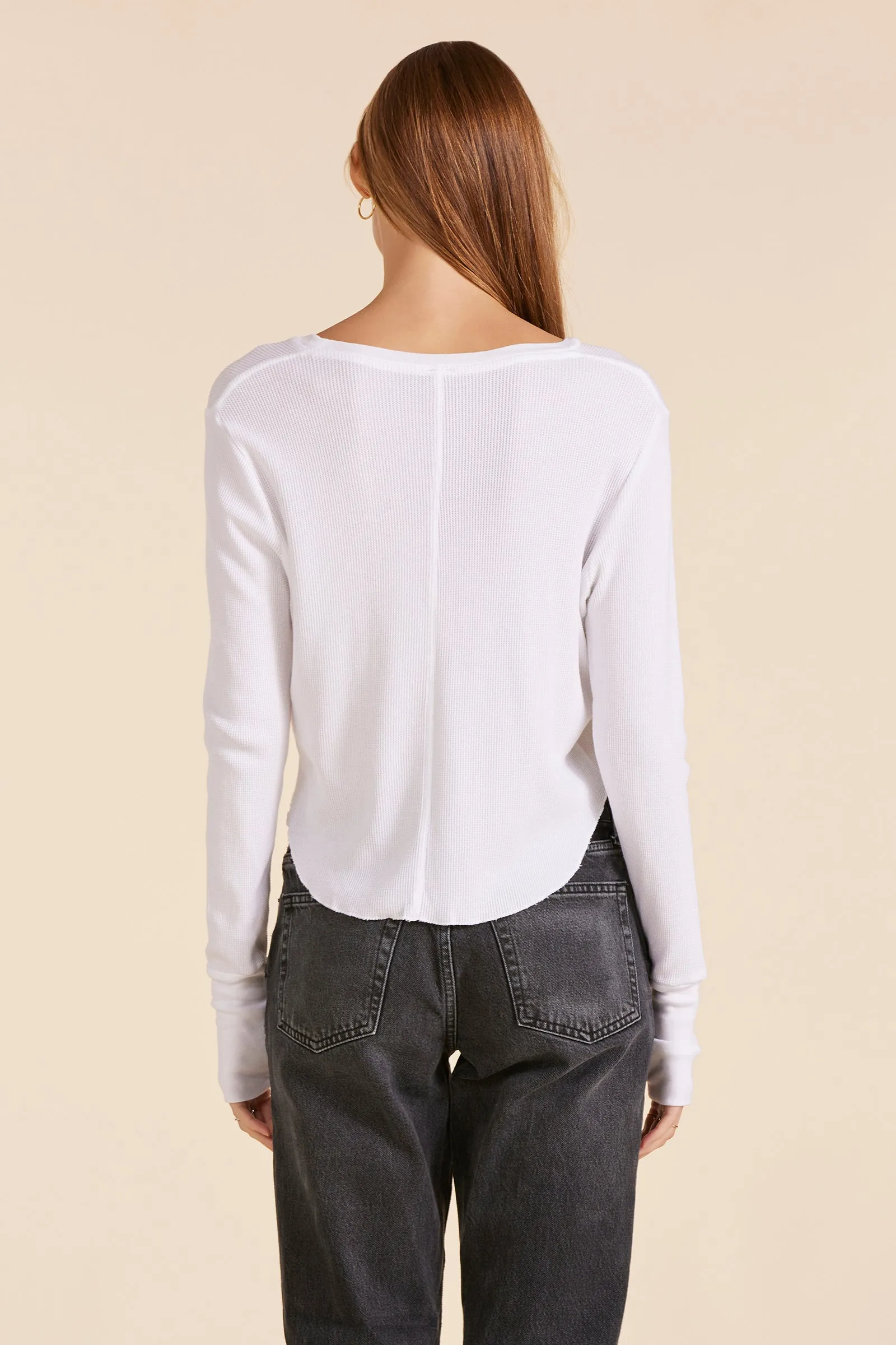 CROPPED BOXY LONG SLEEVE TEE