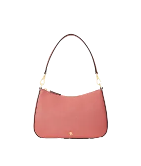 Crosshatch Leather Medium Danni Bag - Pink