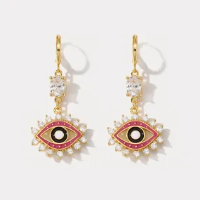 Devil Eye Diamond Earrings