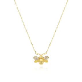 Diamond Bee Necklace