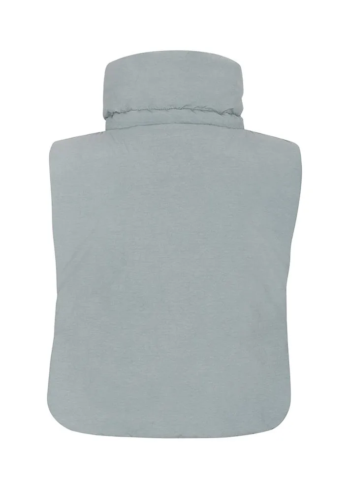 Esmé Studios Poppy Mock Collar Vest - Quarry