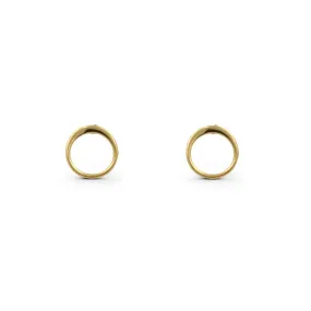 Gold Filled - Mini Open Disk Stud Earrings