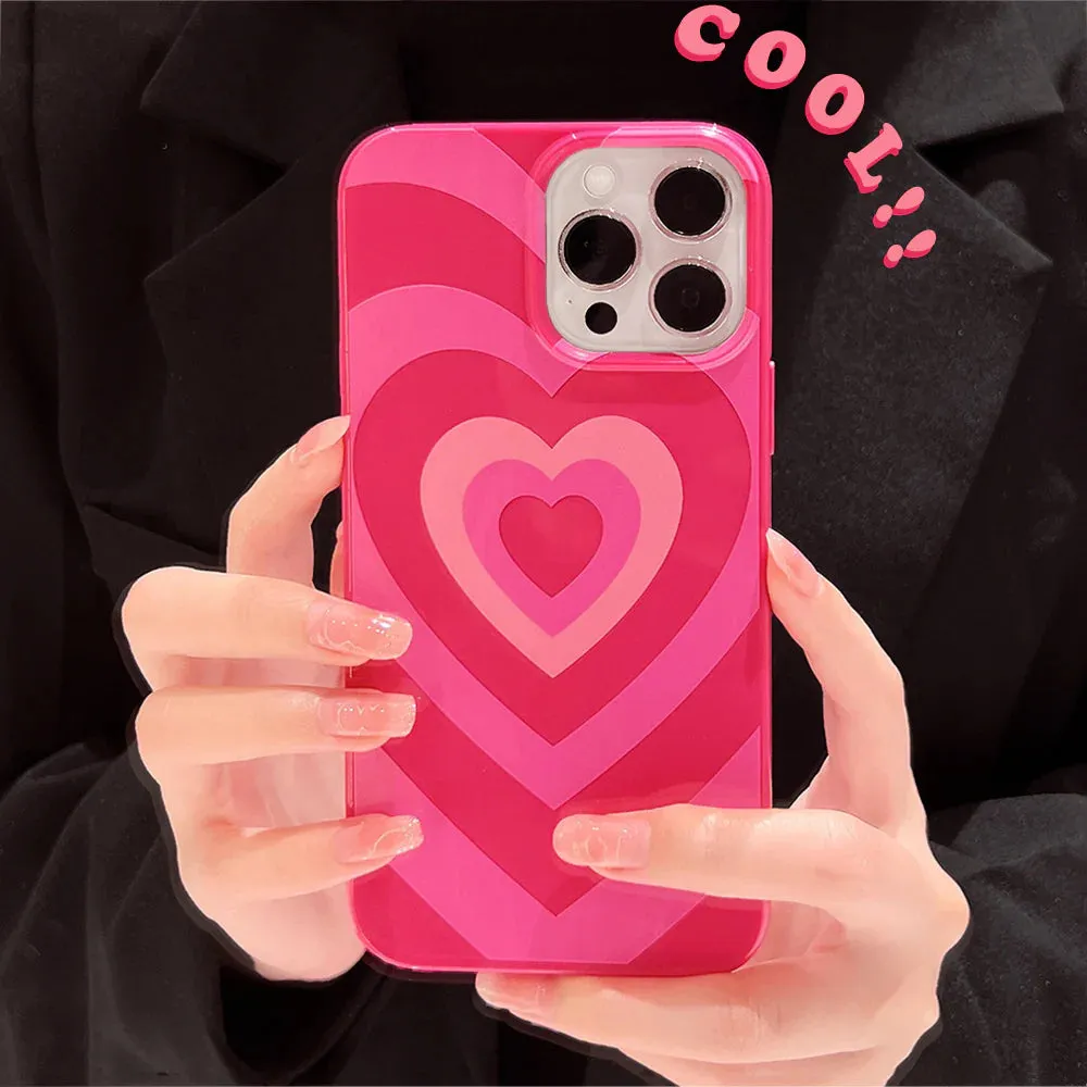 Heart Pink Gradient Phone Case