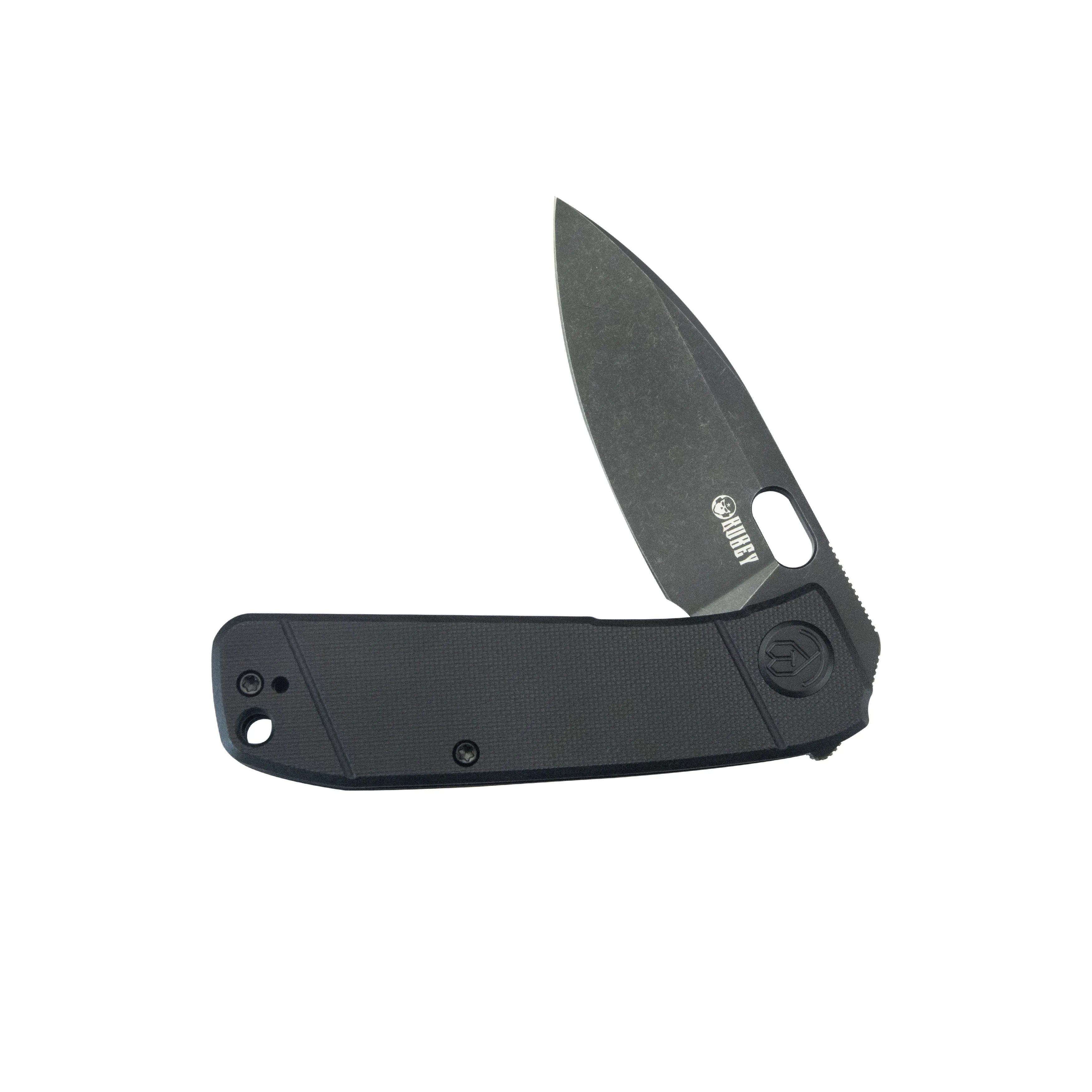 Hyde Liner Lock Folding Knife Black G10 Handle 2.95 Blackwash 14C28N KU2104H