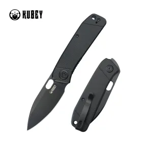 Hyde Liner Lock Folding Knife Black G10 Handle 2.95 Blackwash 14C28N KU2104H