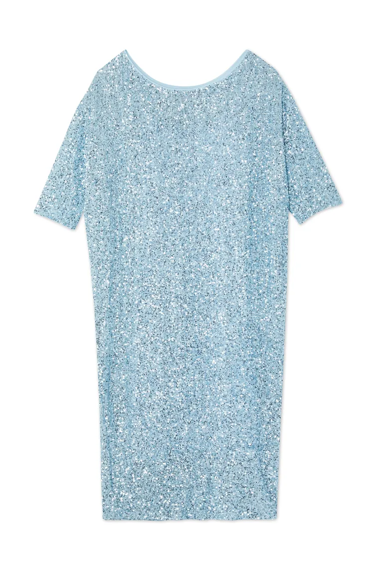 Ice Blue Sequin Jem Dress