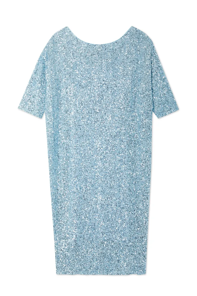 Ice Blue Sequin Jem Dress