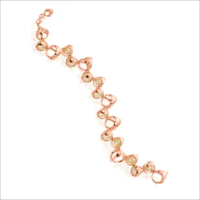 Icona Pearl Bracelet in Sterling Silver Plated with 18k Rose Gold