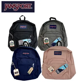 JanSport Backpack (Black/Grey/Navy/Pink)