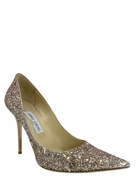 Jimmy Choo Abel Glitter Point-Toe Pumps Size 10