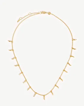 Lucy Williams Mini Fang Necklace | 18ct Gold Plated Vermeil