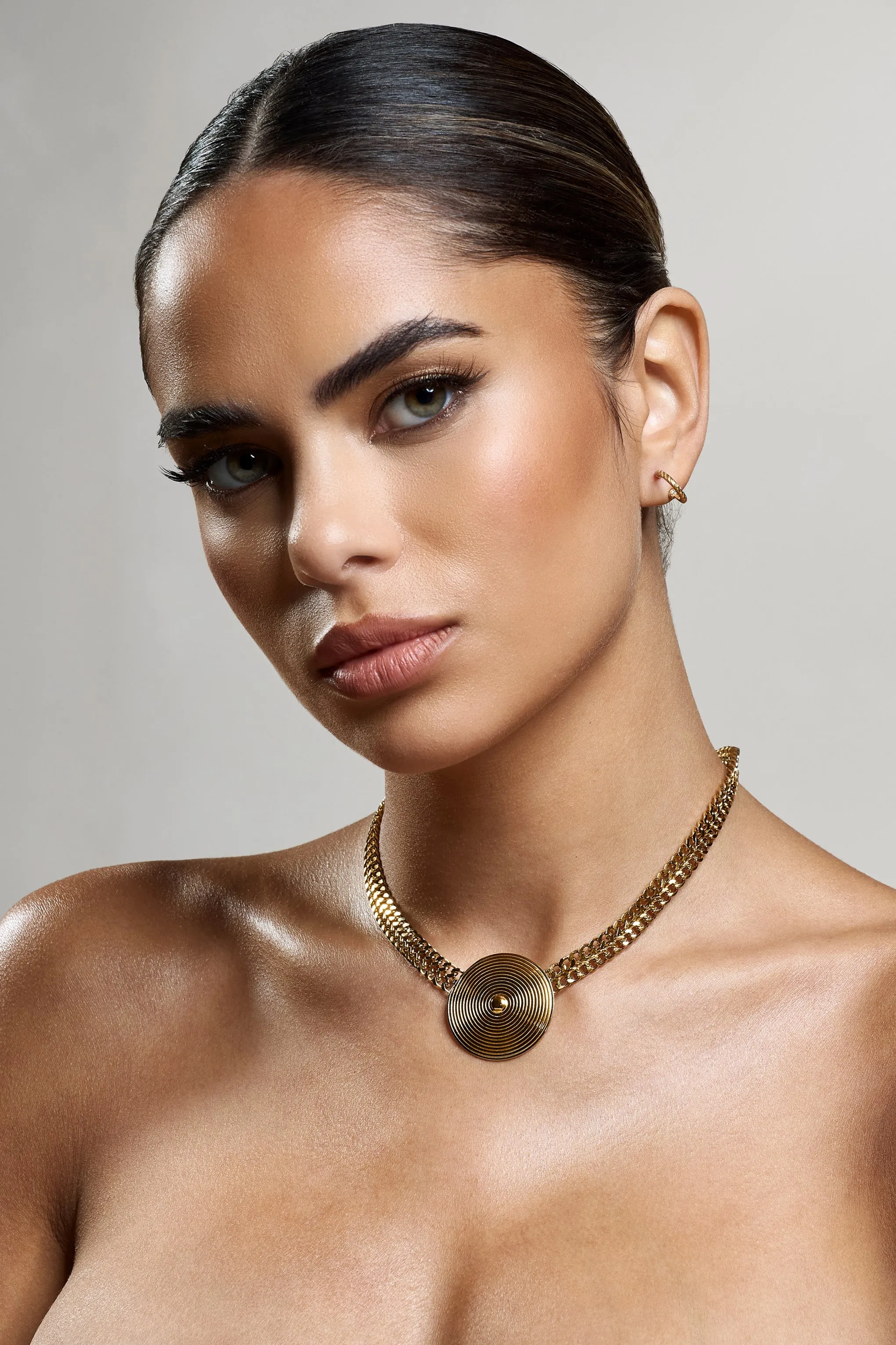 Madelyn | Gold Disc Chain Necklace