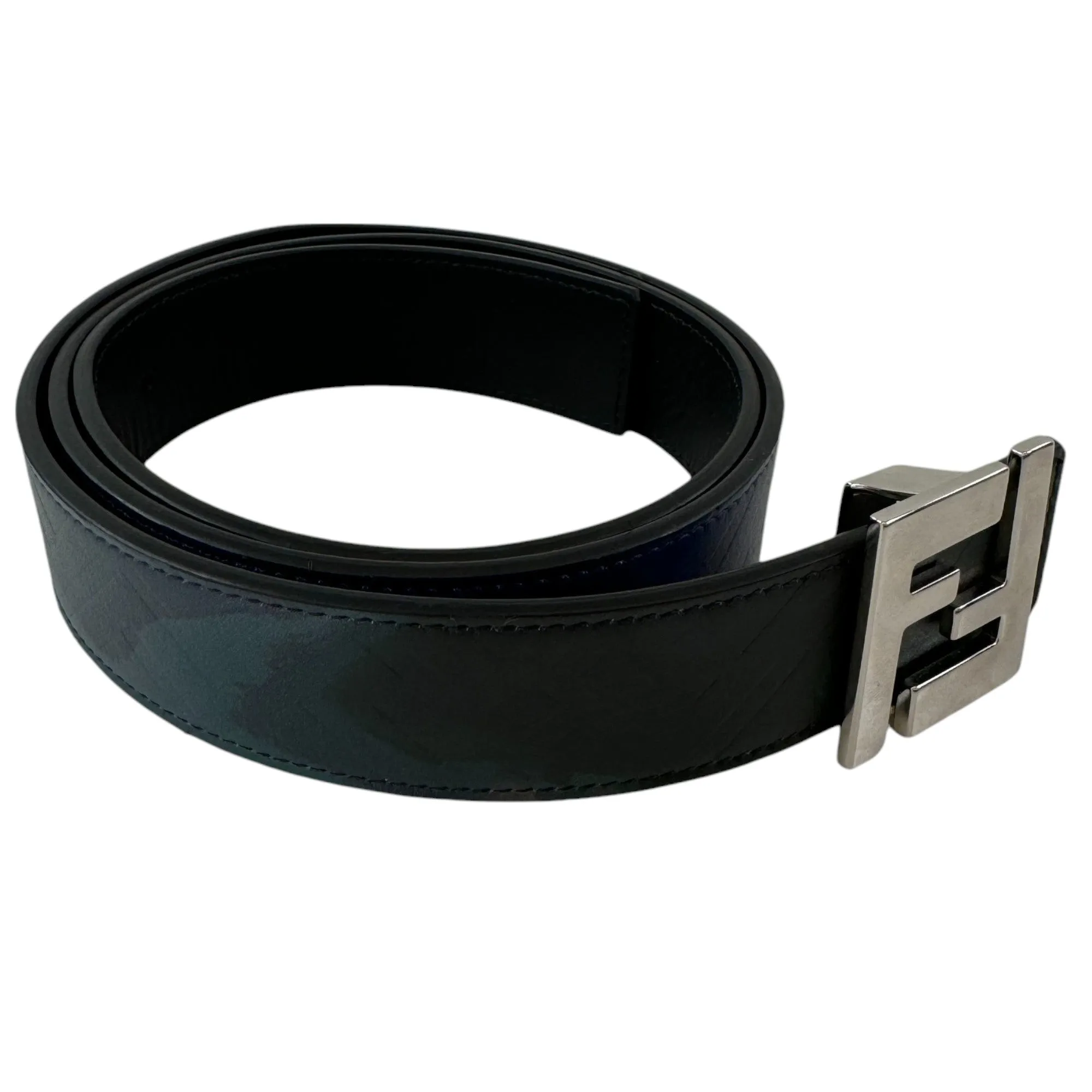 Men's Ff Monogram Belt Black Size Waist 36